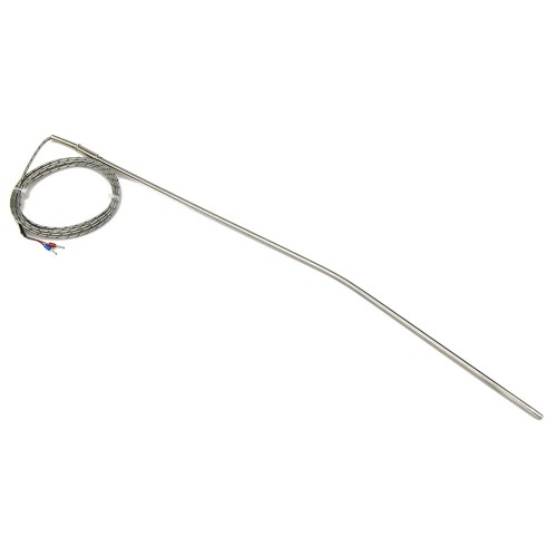 FTARP08 K type 5*500mm 321 stainless steel flexible probe 3m metal screening cable pins terminals thermocouple temperature sensor