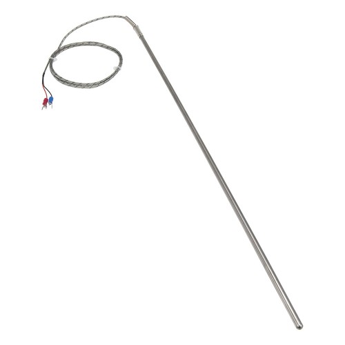 FTARP08 K type 6*500mm 321 stainless steel flexible probe 1.5m metal screening cable thermocouple temperature sensor
