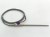 FTARP08 K type 4*100mm GH3039 stainless steel flexible probe 1.5m metal screening cable high temperature resistant and anti-corrosion thermocouple temperature sensor