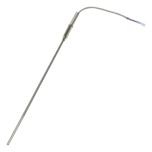 FTARP08 PT100 type A grade 3*200mm 316L stainless steel flexible probe 0.15m metal screening cable no terminals sheathed RTD temperature sensor