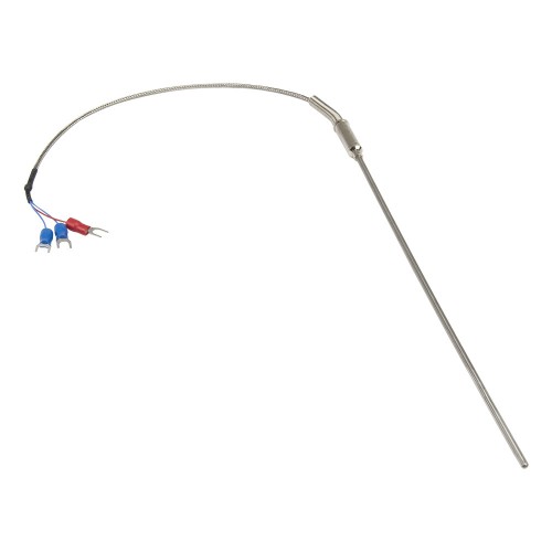 FTARP08 PT100 type A grade 3*200mm 316L stainless steel flexible probe 0.25m metal screening cable RTD temperature sensor