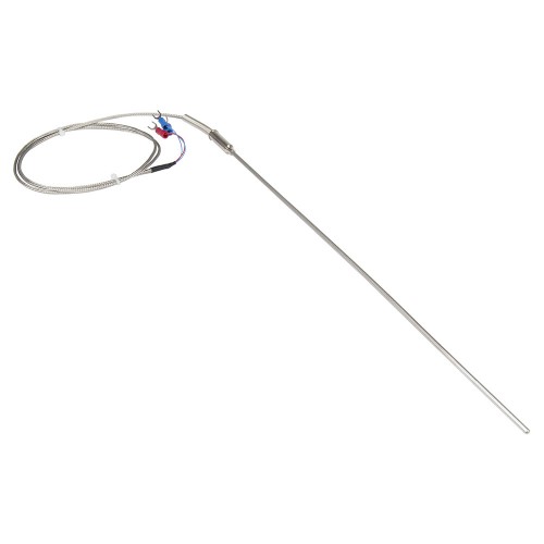 FTARP08 PT100 type A grade 3*300mm 321 stainless steel flexible probe 1m metal screening cable RTD temperature sensor