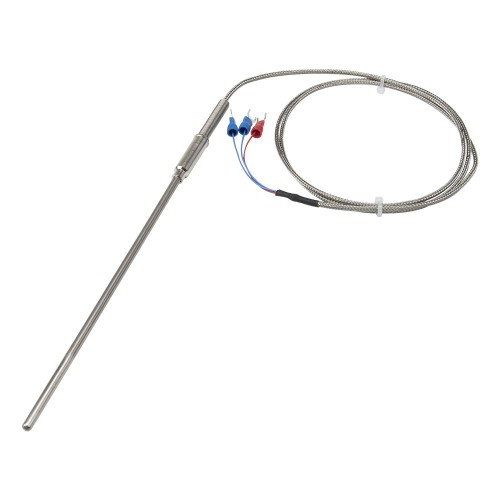 FTARP08 PT100 type A grade 4*150mm 321 stainless steel flexible probe 1m metal screening cable sheathed RTD temperature sensor