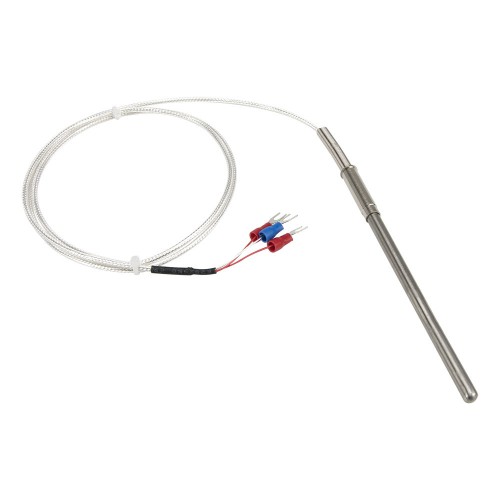 FTARP08 PT100 type A grade 6*100mm 321 stainless steel flexible probe 1m FEP cable sheathed RTD temperature sensor