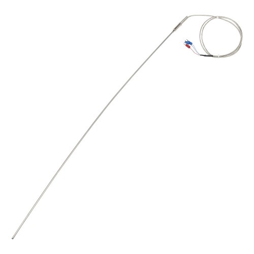 FTARP08 PT100 type B grade 3*600mm 321 stainless steel flexible probe 1m metal screening cable sheathed RTD temperature sensor