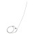 FTARP08 PT100 type B grade 3*600mm 321 stainless steel flexible probe 1m metal screening cable sheathed RTD temperature sensor