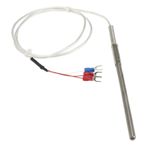 FTARP08 PT100 type B grade 6*100mm 321 stainless steel flexible probe 1m PTFE cable RTD temperature sensor