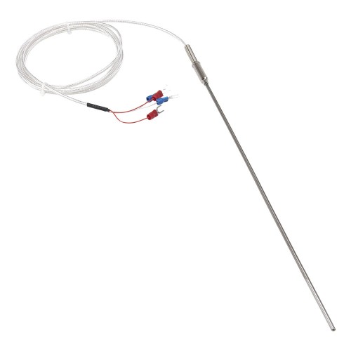 FTARP08 PT1000 type A grade 3*250mm 316L stainless steel flexible probe 4 wires 2m FEP cable sheathed RTD temperature sensor