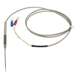 FTARP08 T type 1*50mm 321 stainless steel flexible probe 1m metal screening cable sheathed thermocouple temperature sensor