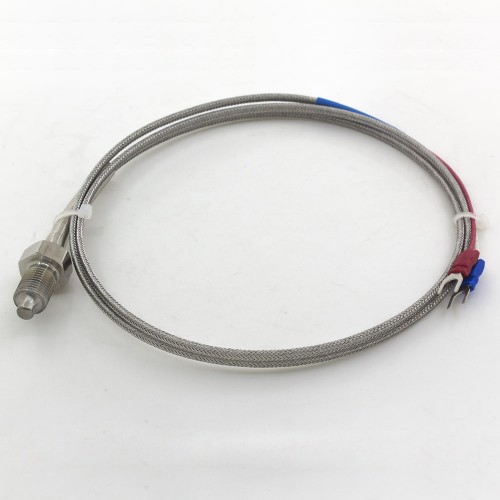 FTARP09-K M10*1 screw thread 17mm probe 1m metal cable K thermocouple temperature sensor