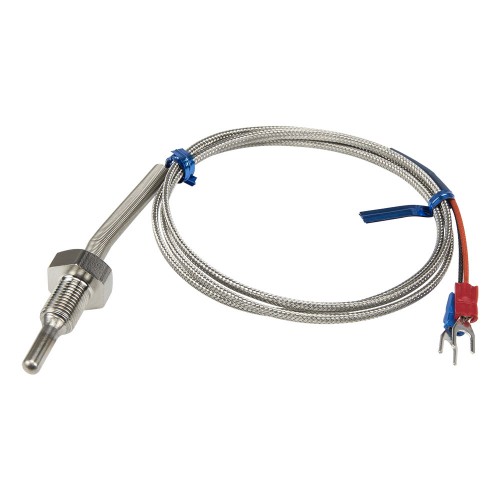 FTARP09-K M10*1 screw thread 30mm probe 1m metal cable K thermocouple temperature sensor