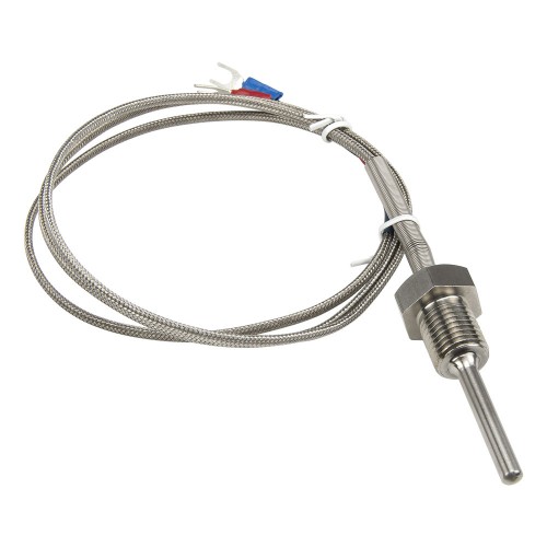 FTARP09-K M14*1.5 screw thread 50mm probe 1m metal cable K thermocouple temperature sensor