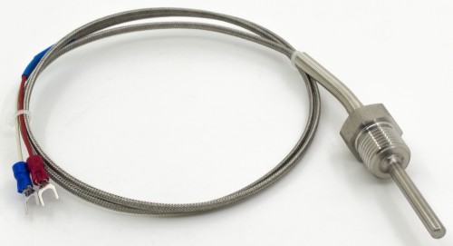 FTARP09-K M16*1.5 screw thread 50mm probe 1m metal cable K thermocouple temperature sensor