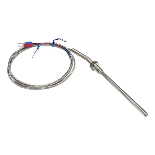 FTARP09-K M8*1.25 screw thread 100mm probe 1m metal cable K thermocouple temperature sensor