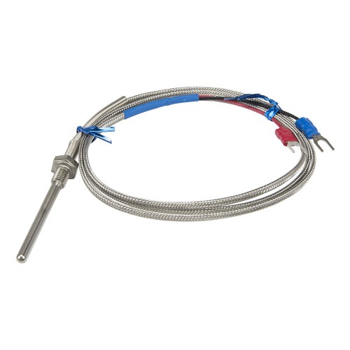 FTARP09-K M6*1 0-300℃ ungrounded screw thread 50mm probe 1m metal cable K thermocouple temperature sensor