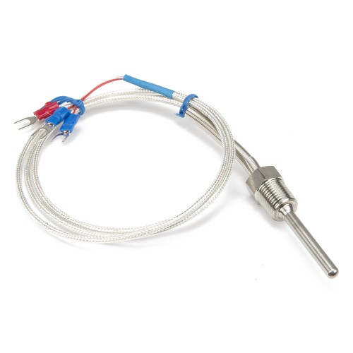 FTARP09 PT100 type A grade 316L M27*2mm screw thread 5*50mm probe 1m metal screening cable RTD temperature sensor