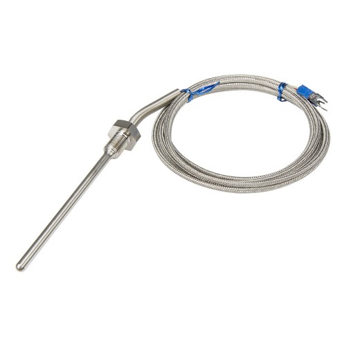 FTARP09 PT100 type PT M10*1mm thread 5*100mm probe 2m high density metal screening cable RTD temperature sensor