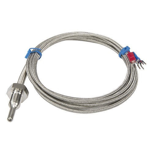 FTARP09 PT100 type PT M10*1mm thread 5*30mm probe 2m high density metal screening cable RTD temperature sensor