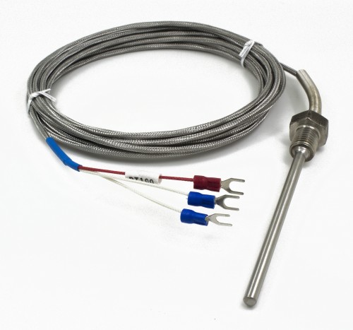 FTARP09-PT100 M12*1.5 thread 5*100mm probe 4m metal cable PT100 temperature sensor
