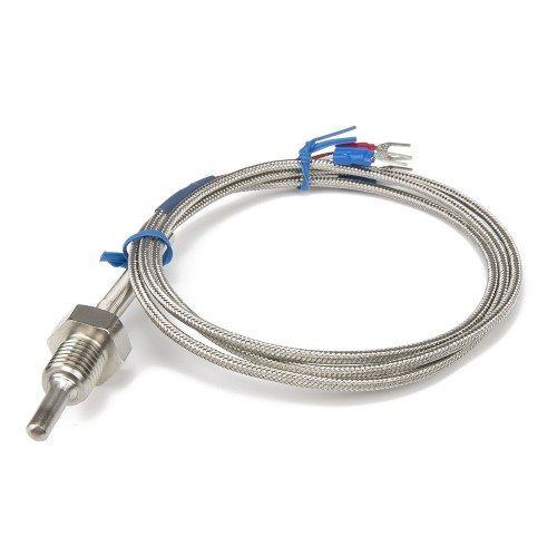 FTARP09 PT100 type PT M12*1.5mm thread 5*30mm probe 1m high density metal screening cable RTD temperature sensor