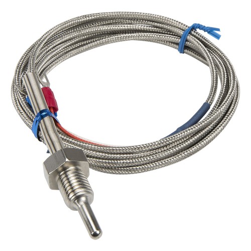 FTARP09 PT100 type PT M12*1.5mm thread 5*30mm probe 2m high density metal screening cable RTD temperature sensor