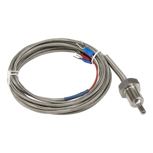 FTARP09 PT100 type M14*1.5mm thread 5*30mm probe 3m high density metal screening cable RTD temperature sensor