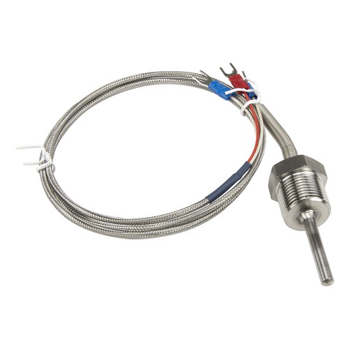 FTARP09 PT100 type M20*1.5mm thread 5*50mm probe 1m high density metal screening cable RTD temperature sensor