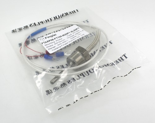 FTARP09 PT100 type PT M20*1.5mm thread 5*50mm probe 1m PTFE silver plated copper cable RTD temperature sensor