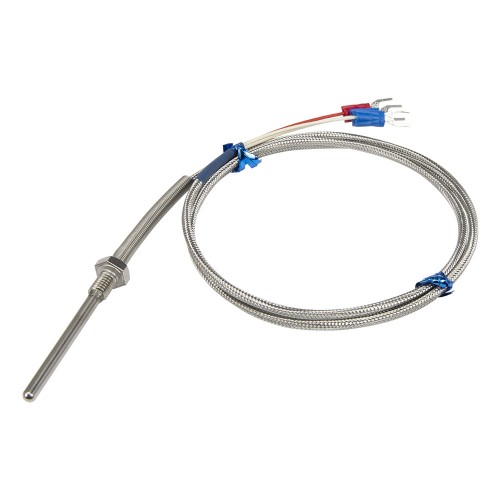 FTARP09 PT100 type PT M6*1mm thread 4*50mm probe 1m high density metal screening cable RTD temperature sensor