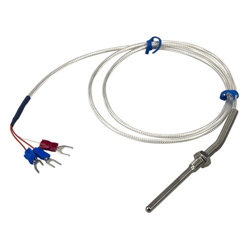 FTARP09 PT100 type PT M6*1mm thread 4*50mm probe 1mPTFE silver plated copper cable RTD temperature sensor