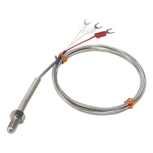 FTARP09 PT100 type M8*1.25mm screw thread 0mm probe (not include thread length) 1m high density metal screening cable RTD temperature sensor
