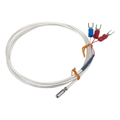 FTARP10 PT100 A grade 4*15mm roller groove probe 1m FEP cable waterproof oilproof anticorrosive type RTD temperature sensor