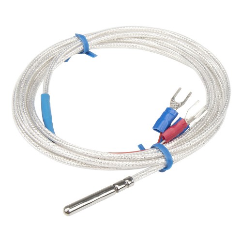 FTARP10 PT100 A grade 4*30mm roller groove probe 2m PTFE cable waterproof oilproof anticorrosive type RTD temperature sensor