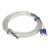 FTARP10 PT100 A grade 4*30mm roller groove probe 3m FEP cable waterproof oilproof anticorrosive type RTD temperature sensor