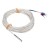 FTARP10 PT100 A grade 4*30mm roller groove probe 5m FEP cable waterproof oilproof anticorrosive type RTD temperature sensor