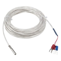 FTARP10 PT1000 A grade 5*30mm polish rod probe 10m FEP cable waterproof oilproof anticorrosive type RTD