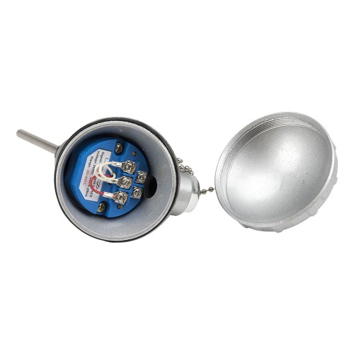 FTARP11-PT100 M16*1.5 screw thread 6*100mm 304 stainless steel probe 4-20mA output -20-450℃ integrated temperature sensor transmitter