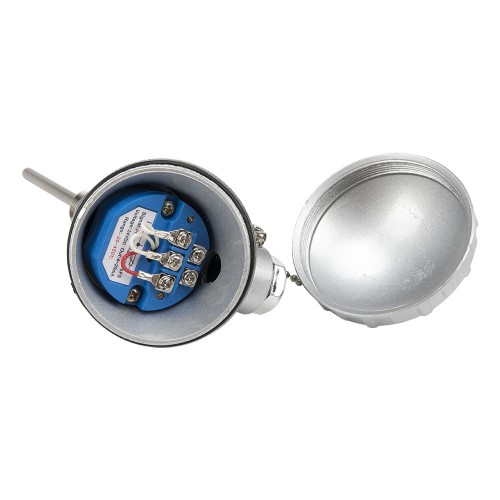 FTARP11-PT100 M20*1.5 screw thread 6*100mm 304 stainless steel probe 4-20mA output -20-450℃ integrated temperature sensor transmitter