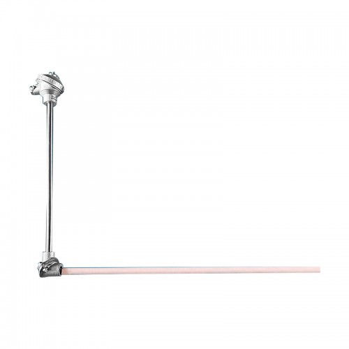 FTARP12 400mm cold length 400mm corundum insert length right angle probe K type thermocouple temperature sensor 0-1300C