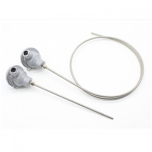 FTARP15 K type 8*1000mm 321 stainless steel flexible probe armor connection thermocouple temperature sensor