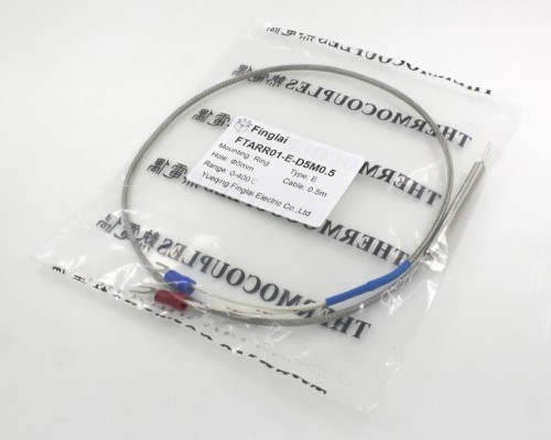 FTARR01 E type 5mm inner diameter ring 0.5m metal screening cable thermocouple temperature sensor