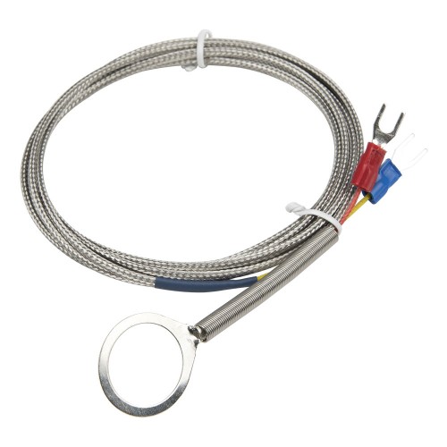 FTARR01 J type 18mm inner diameter ring 2m metal screening cable thermocouple temperature sensor