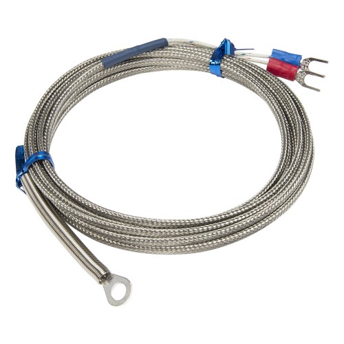 FTARR01 J type 5mm inner diameter ring 3m metal screening cable thermocouple temperature sensor