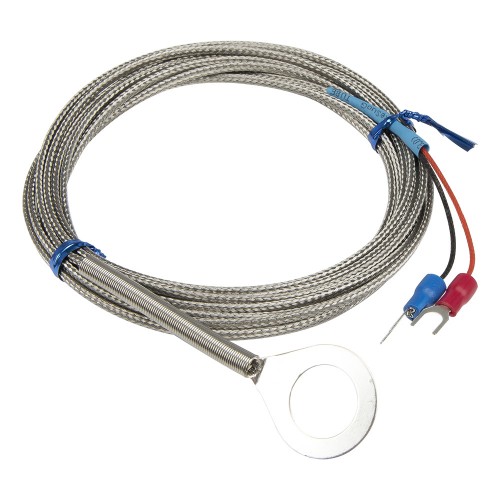FTARR01 K type 14mm inner diameter ring 3m metal screening cable thermocouple temperature sensor