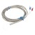 FTARR01 K type 14mm inner diameter ring 3m metal screening cable thermocouple temperature sensor