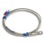 FTARR02 E type 4mm inner diameter cold pressing nose 1m metal screening cable thermocouple temperature sensor