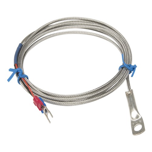 FTARR02 E type 6mm inner diameter cold pressing nose 2m metal screening cable thermocouple temperature sensor