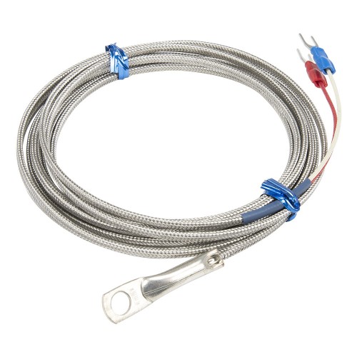 FTARR02 E type 6mm inner diameter cold pressing nose 3m metal screening cable thermocouple temperature sensor