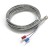 FTARR02 J type 5mm inner diameter cold pressing nose 4m high accuracy multi cores metal screening cable thermocouple temperature sensor