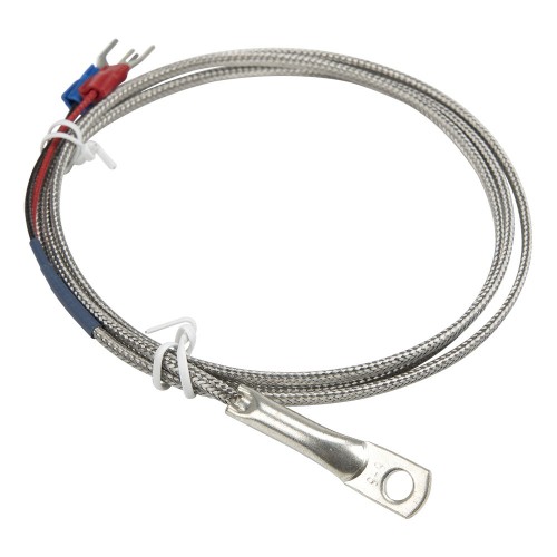 FTARR02 K type 5mm inner diameter cold pressing nose 1m metal screening cable thermocouple temperature sensor